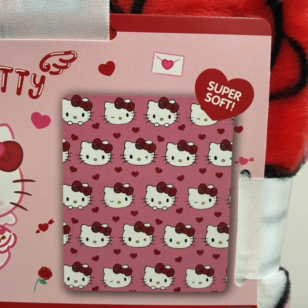 NWT- Sanrio- Hello Kitty- Pink Velvety Smooth- Silk Touch Throw Blanket 50x60